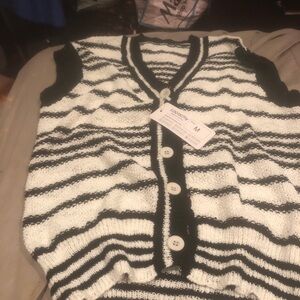 Black and White Women's Cardigan